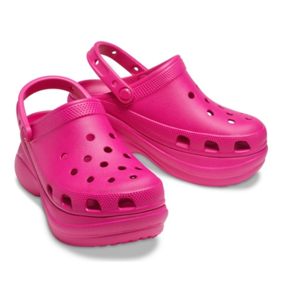 "Croc Style" Platform Bae Clogs - Picture 1 of 4